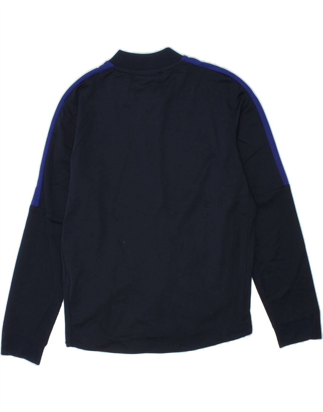 NIKE Boys Dri Fit Tracksuit Top Jacket 8-9 Years Small Navy Blue Polyester Vintage Nike and Second-Hand Nike from Messina Hembry 