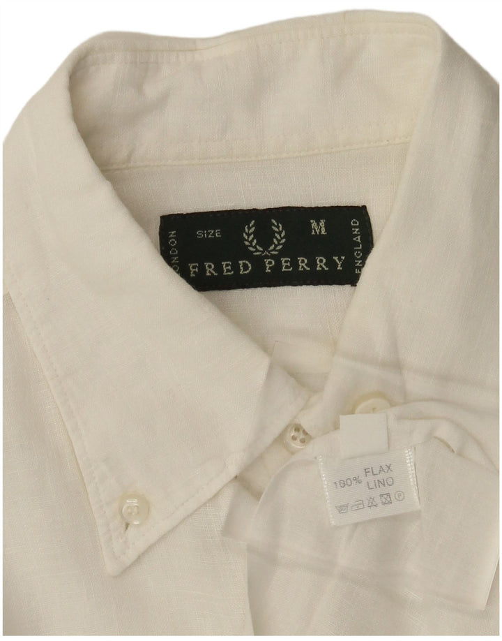 Fred Perry muška košulja kratkih rukava Srednje bijelo platno