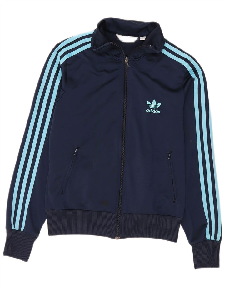 Adidas ženska gornja jakna trenirke EU 38 srednje tamnoplava poliester