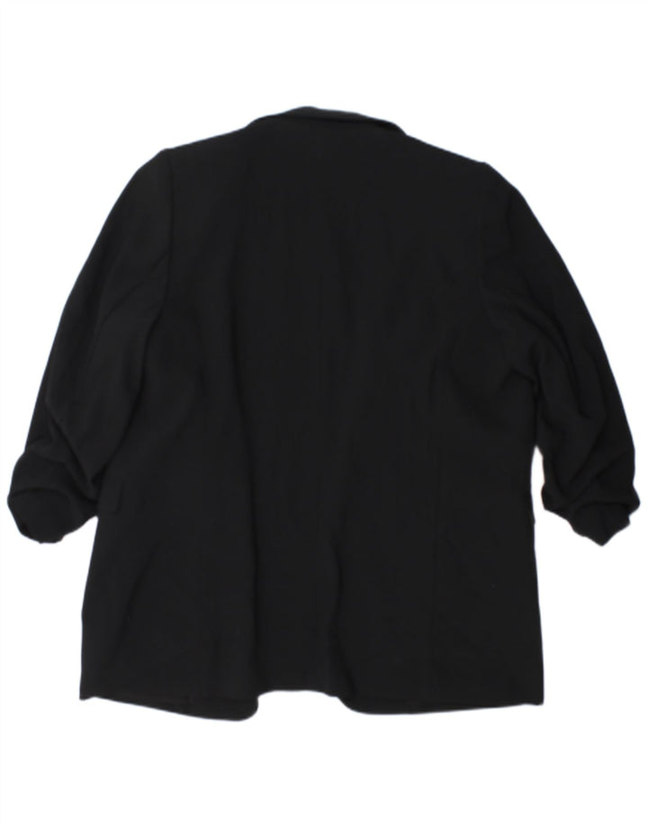 Marks & Spencer ženska jakna s otvorenim sakoom s 3/4 rukava UK 18 XL crna