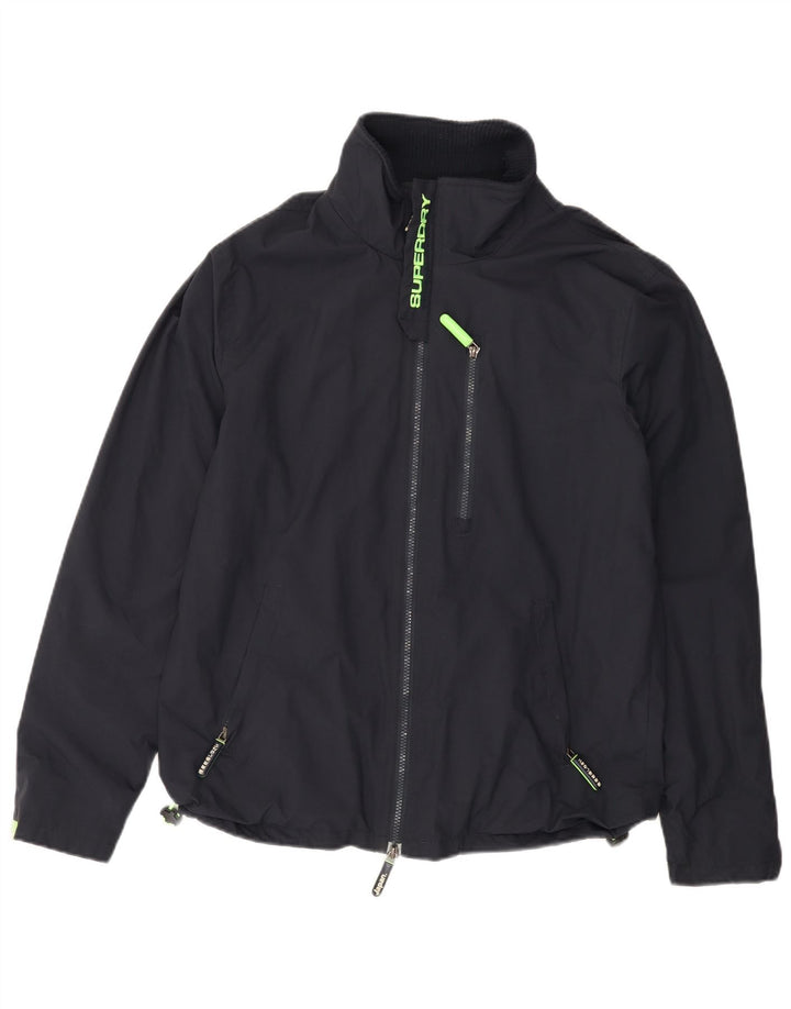 SUPERDRY Mens The Windhiker Windbreaker Jakna UK 38 srednje tamnoplava
