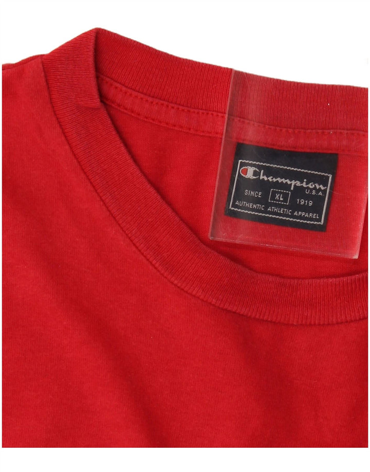 CHAMPION Mens T-Shirt Top XL Red