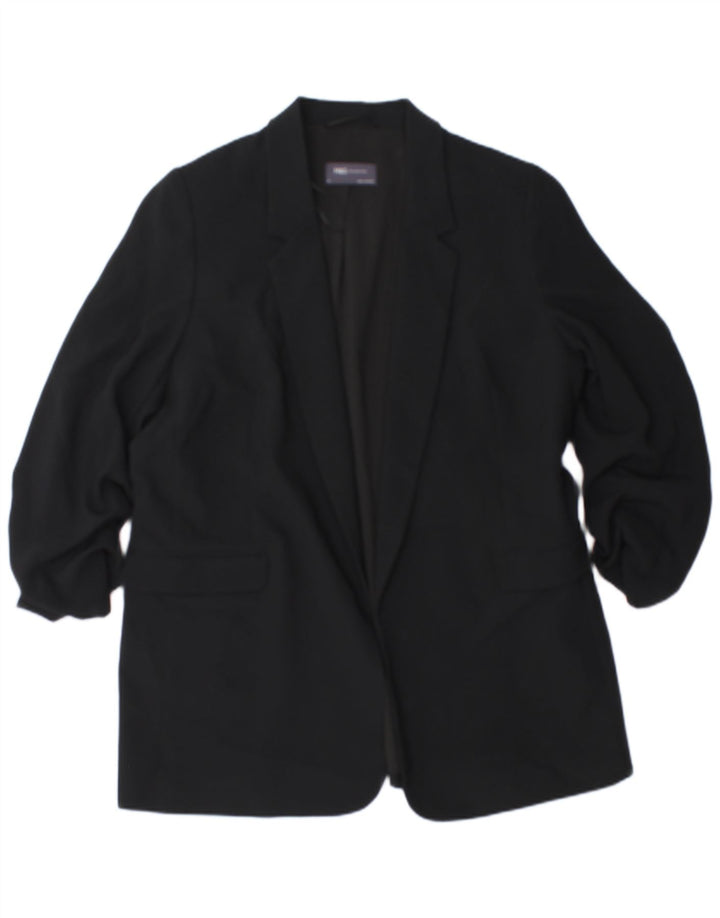 Marks & Spencer ženska jakna s otvorenim sakoom s 3/4 rukava UK 18 XL crna