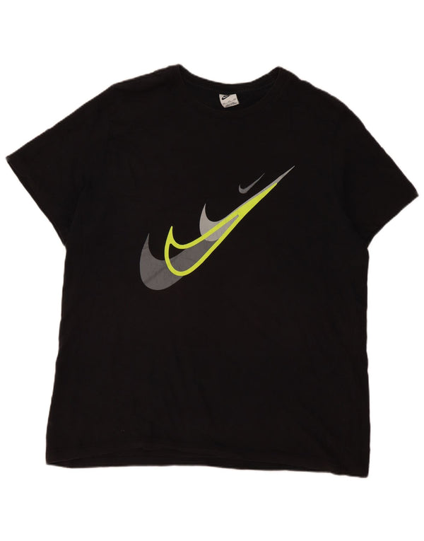 Nike muška majica s grafičkim motivima 2XL crni pamuk