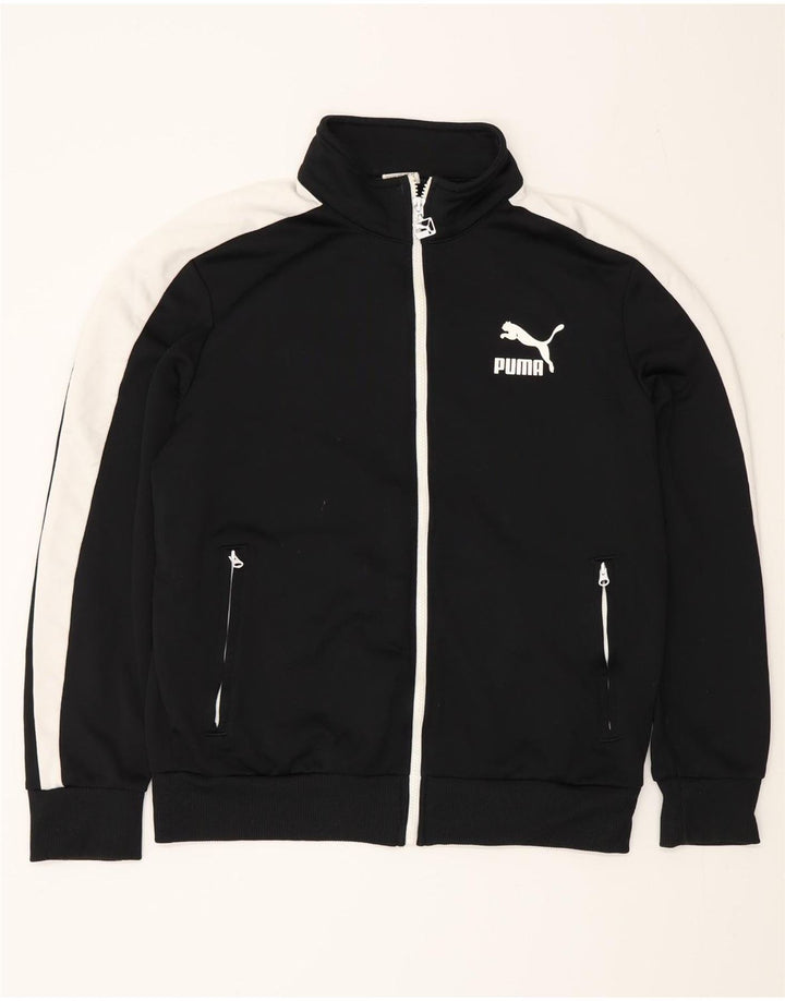 Puma muška gornja jakna trenirke Medium Black Colourblock Poliester