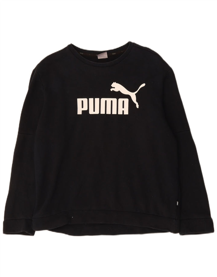 Puma muška majica s grafičkim motivima, veliki crni pamuk