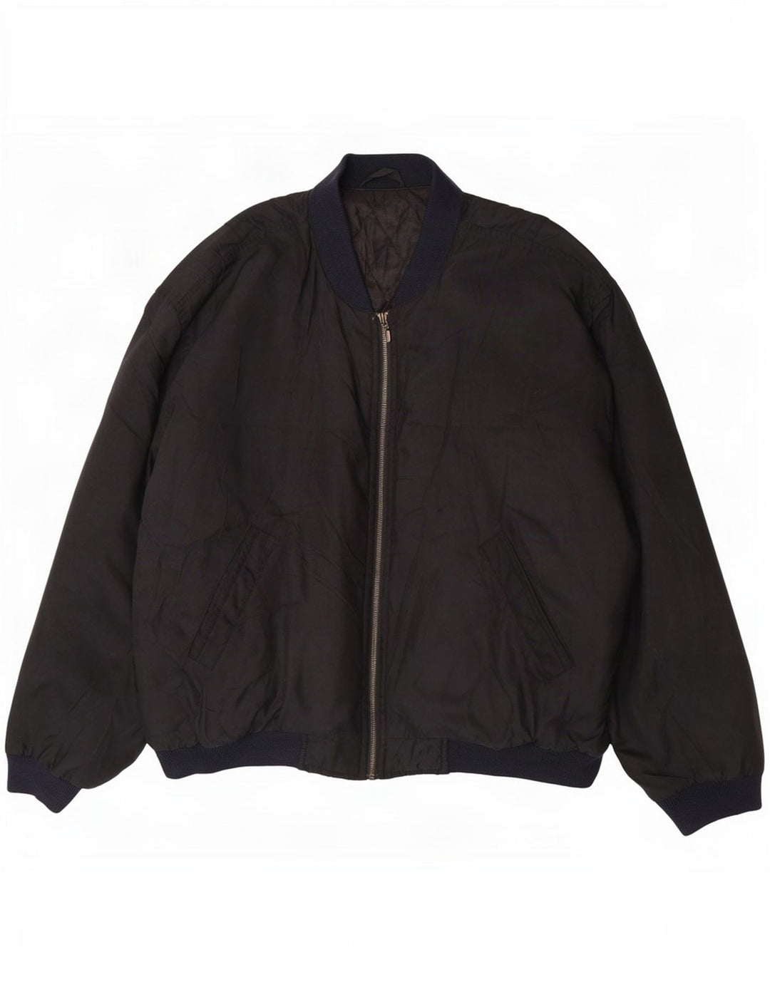 Marks & Spencer muška bomber jakna St. Michael UK 42 XL crni poliester
