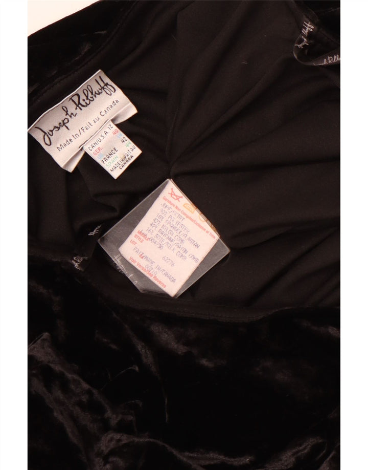 JOSEPH RIBKOFF Ženska suknja za trubu od velura UK 14 Large W30 crni poliester