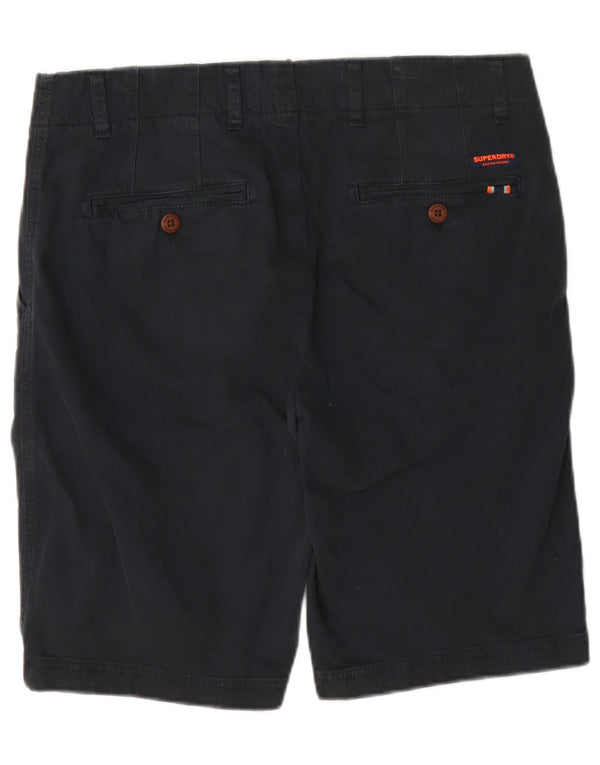 Superdry muške chino kratke hlače W32 srednje tamnoplavi pamuk