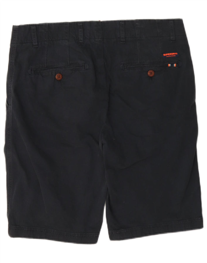Superdry muške chino kratke hlače W32 srednje tamnoplavi pamuk