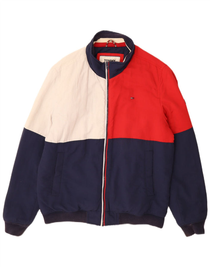Tommy Hilfiger muška bomber jakna UK 40 veliki višebojni blok u boji