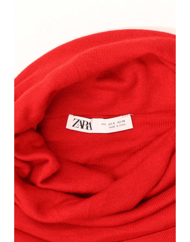 Zara ženski pulover s rol izrezom UK 8 Small Red