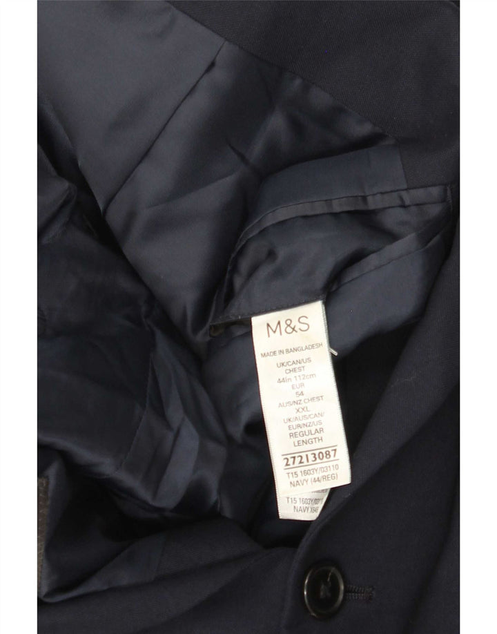 Marks & Spencer muška jakna sa 2 gumba UK 44 XL tamnoplavi poliester