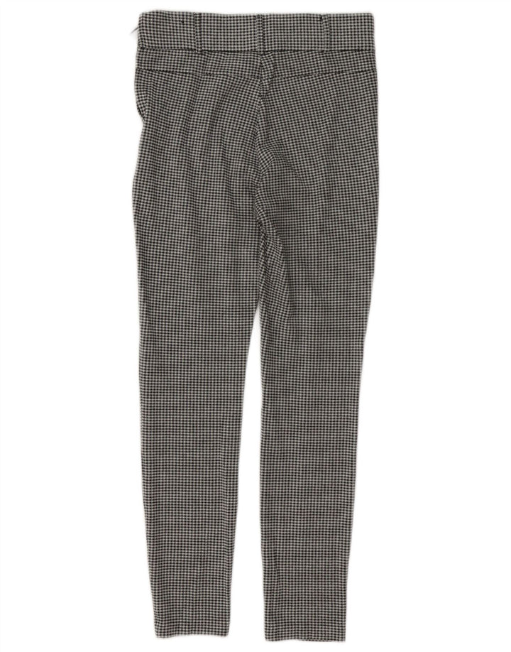 Zara ženske Trafaluc tajice UK 8 male crne gingham