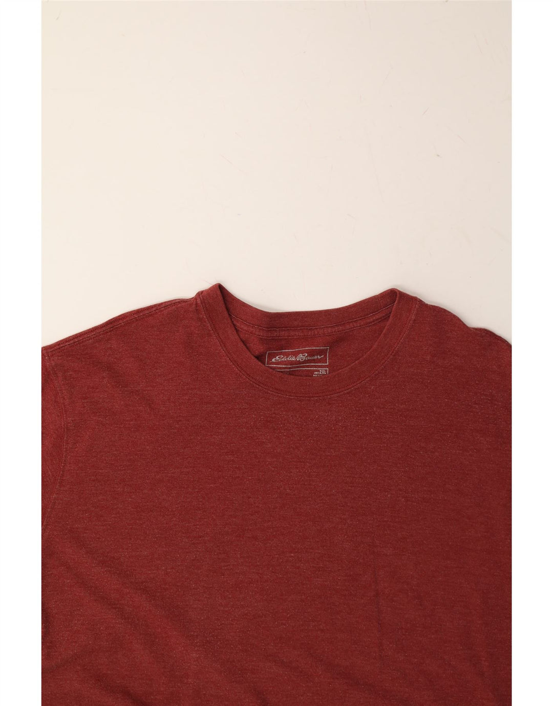 EDDIE BAUER Mens T-Shirt Top 2XL Red Polyester Vintage Eddie Bauer and Second-Hand Eddie Bauer from Messina Hembry 