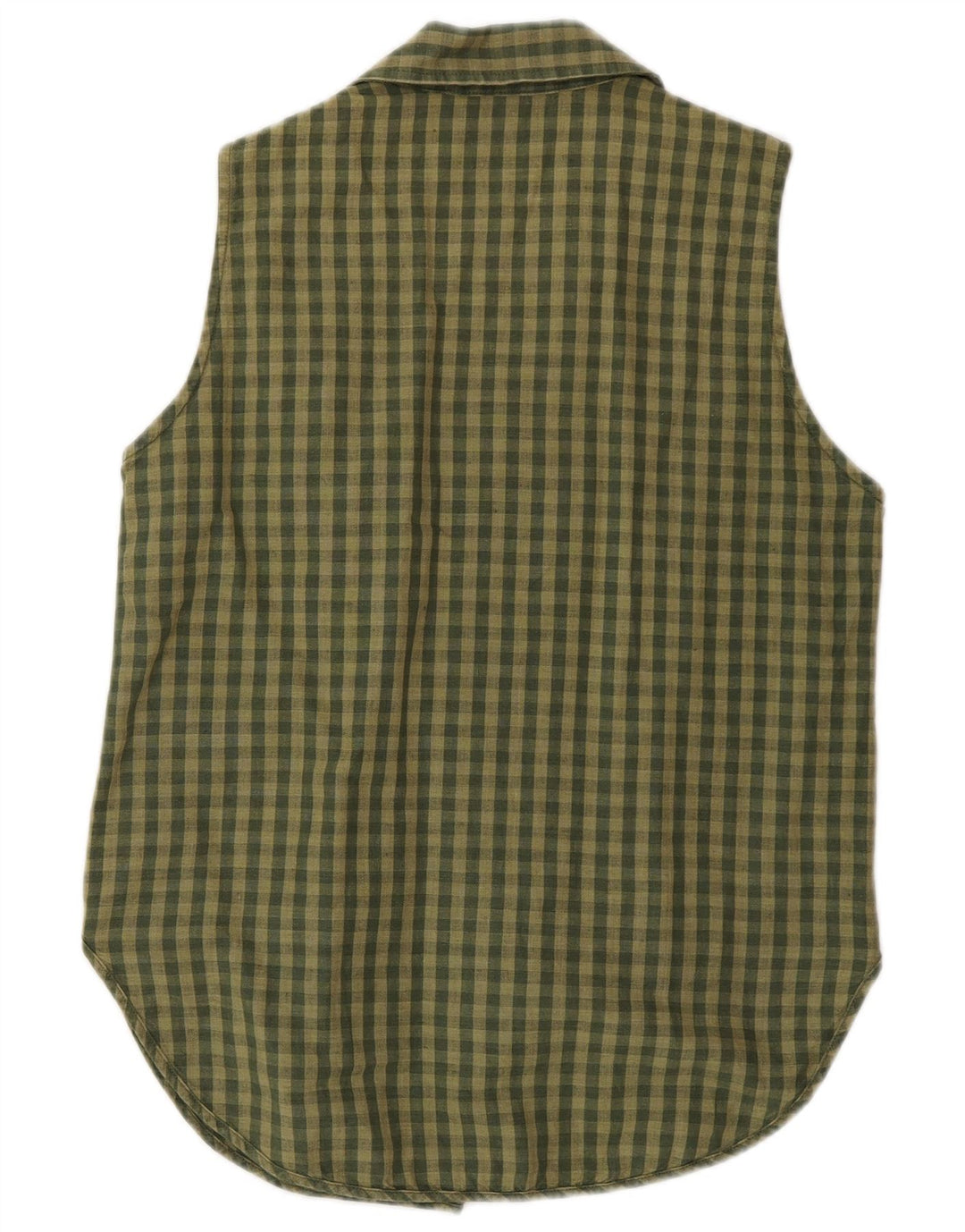 Timberland ženska bluza košulja bez rukava US 6 Srednji kaki gingham platno