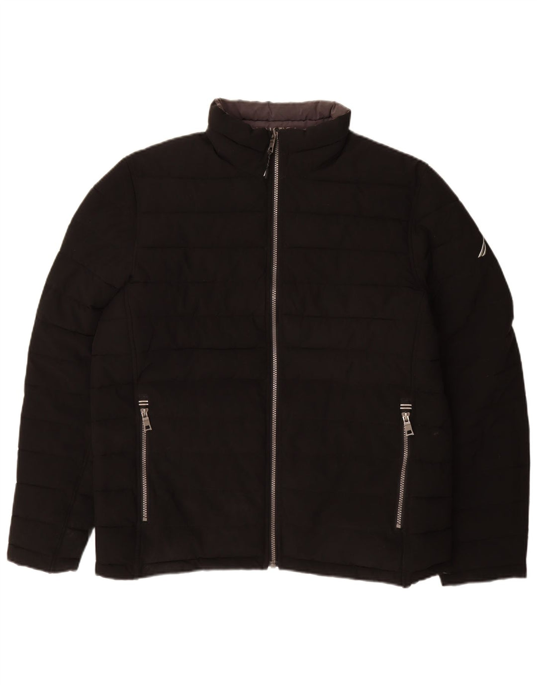 NAUTICA Muška dvostruka podstavljena jakna UK 40 veliki crni poliester