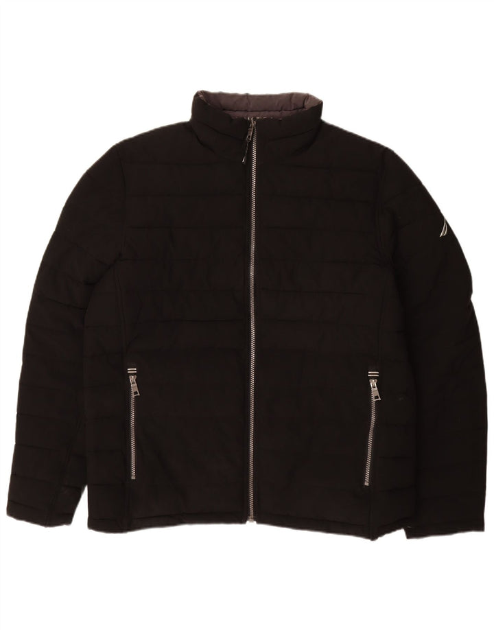 NAUTICA Muška dvostruka podstavljena jakna UK 40 veliki crni poliester