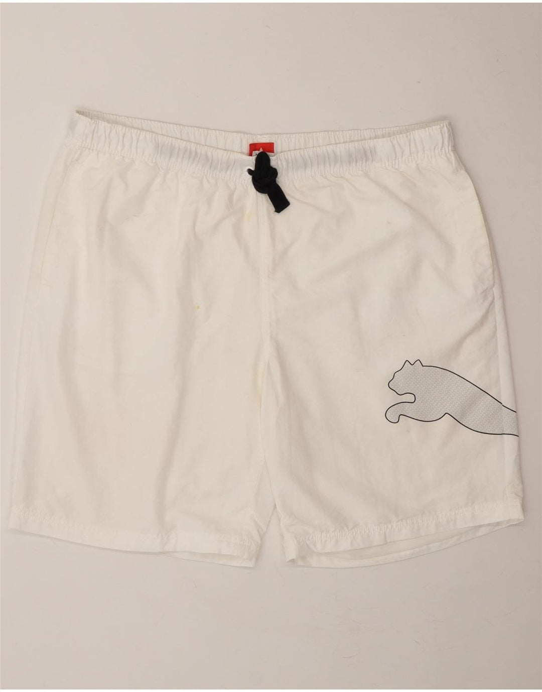 PUMA Mens Graphic Sport Shorts 2XL  White Vintage Puma and Second-Hand Puma from Messina Hembry 