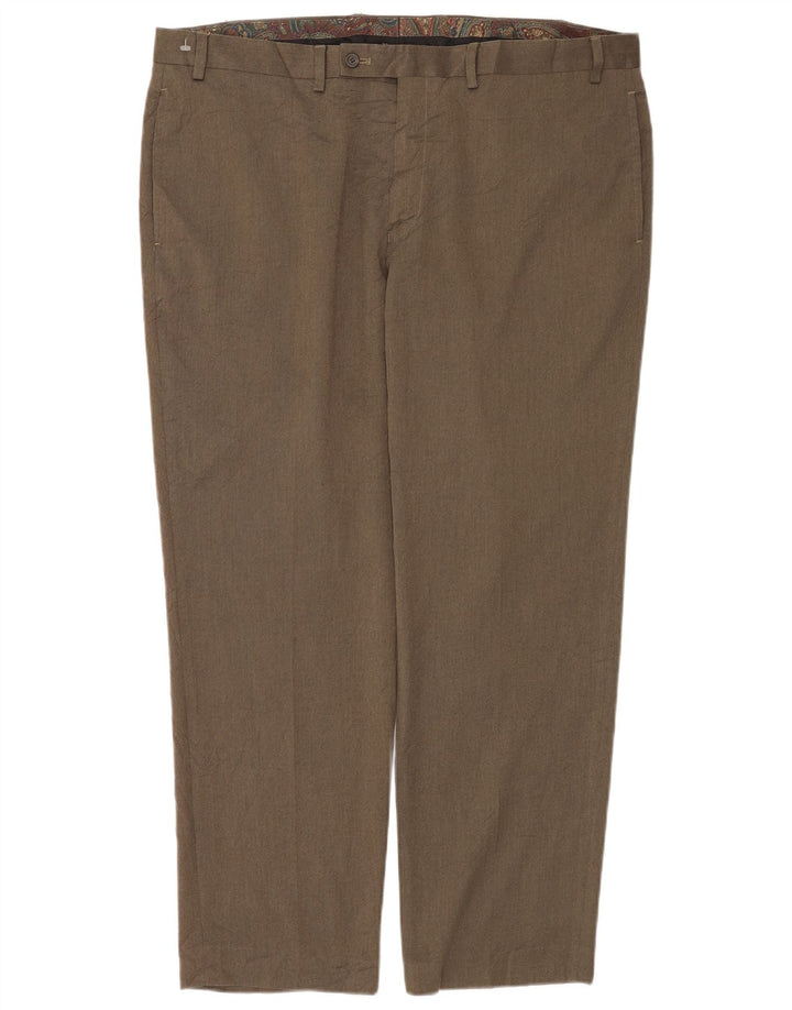 Ralph Lauren muške hlače ravnog odijela W40 L30 sivi poliester