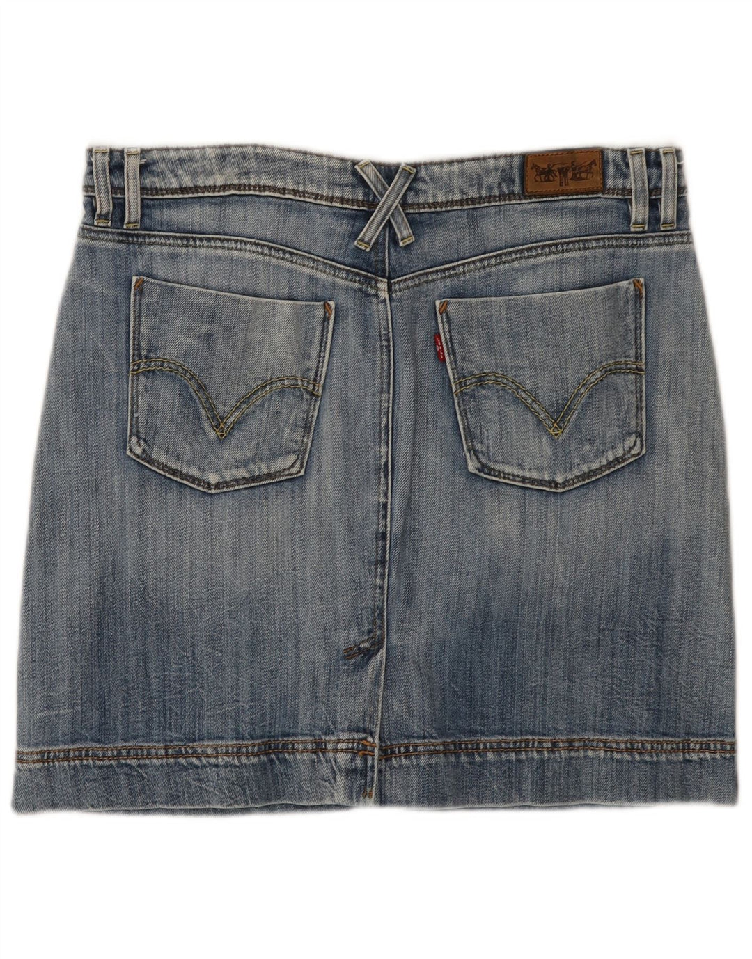 LEVI'S ženska mini traper suknja velika W34 plavi pamuk