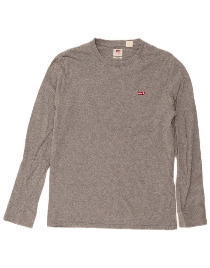 Levi's muška majica standardnog kroja dugih rukava, mali sivi flekasti pamuk