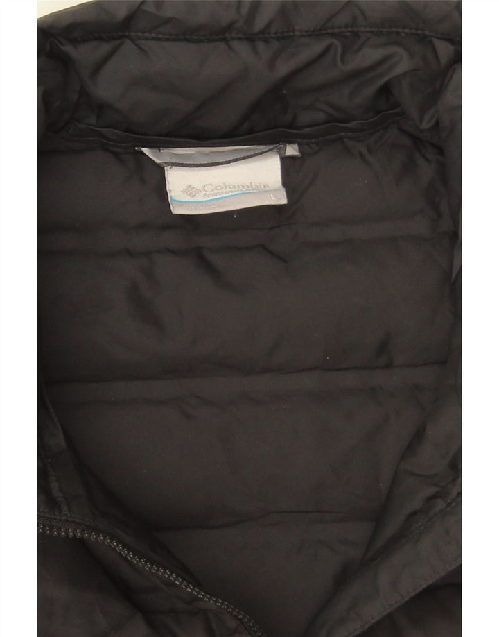 Columbia muška podstavljena jakna UK 40 veliki crni poliester u boji