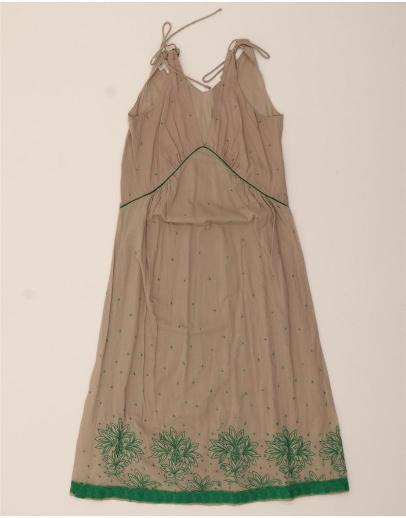 KOOKAI Womens Sleeveless Maxi Dress EU 36 Small Grey Floral Vintage Kookai and Second-Hand Kookai from Messina Hembry 