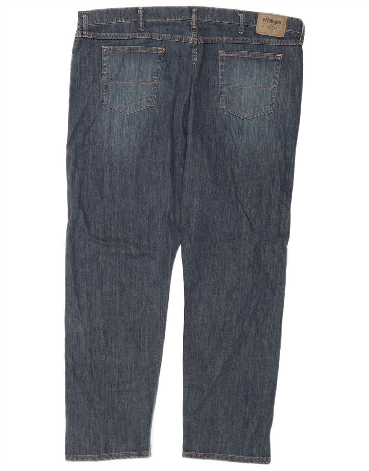 Wrangler muške ravne traperice W46 L32 plavi pamuk