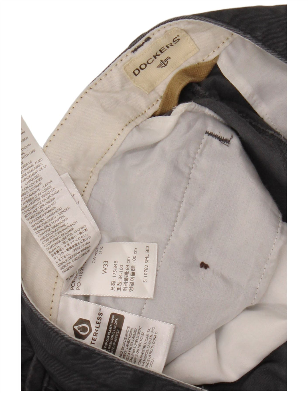 Dockers muške chino kratke hlače W33 srednje sivi pamuk