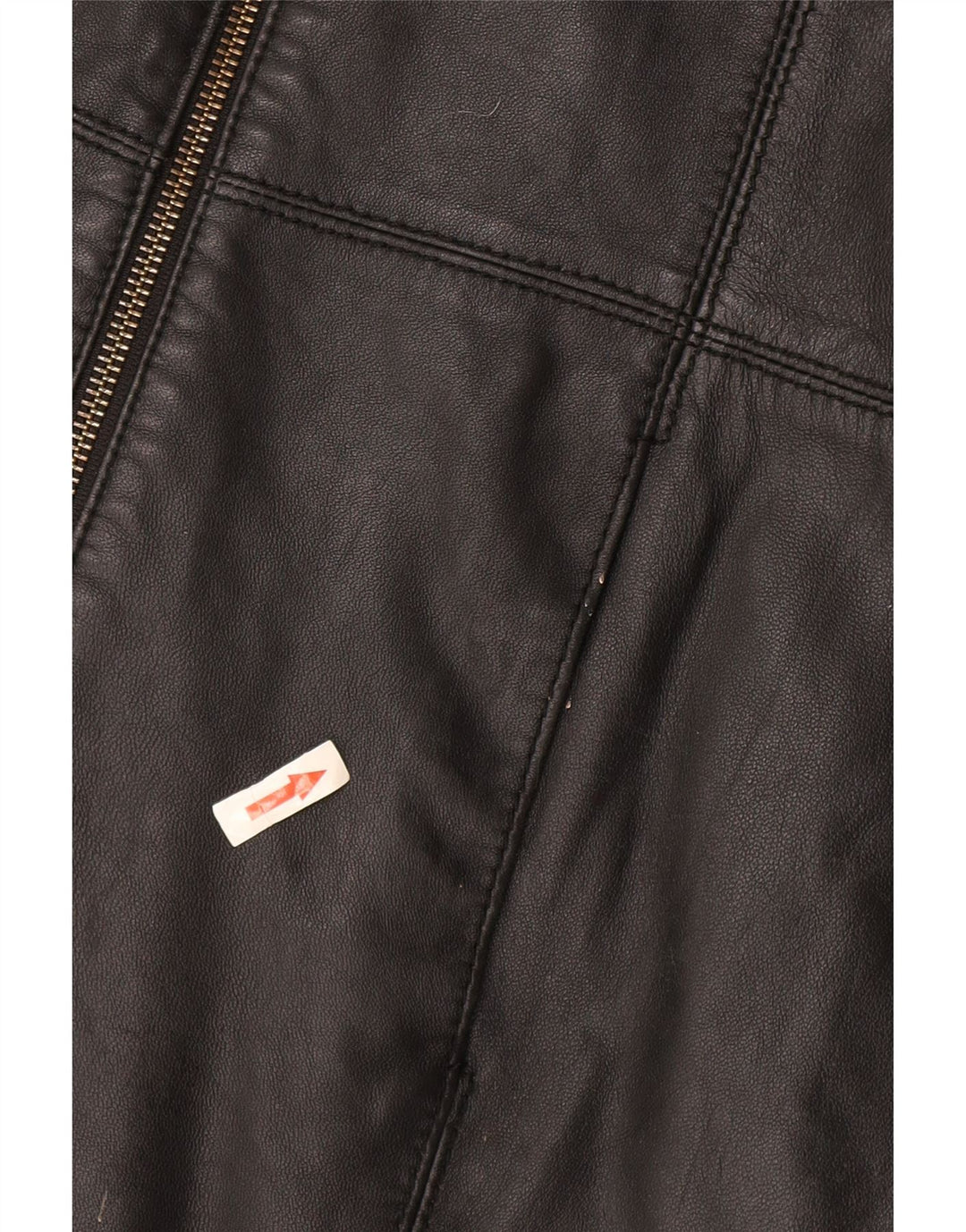 Tommy Hilfiger ženski kožni kaput UK 16 veliki crni kožni