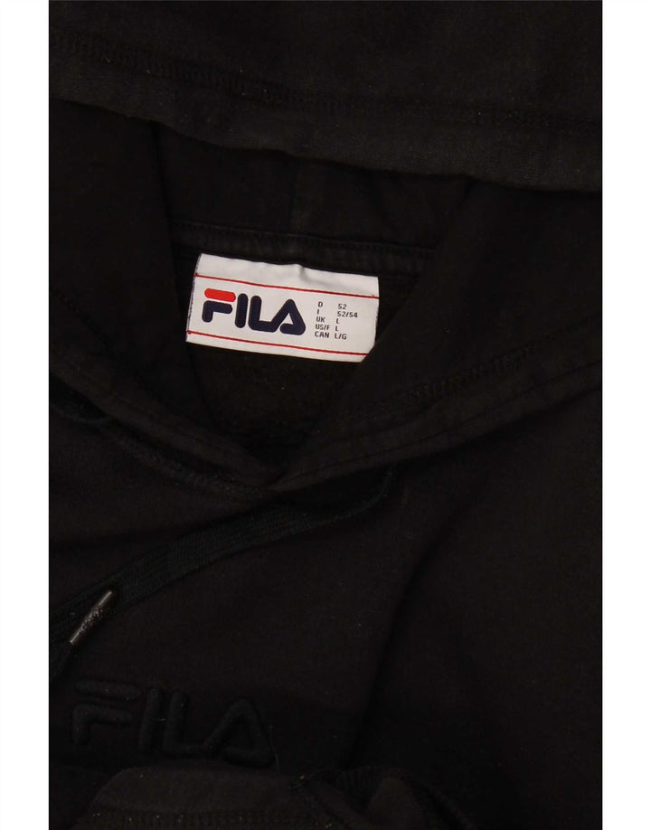 Fila muška majica s kapuljačom velika crna