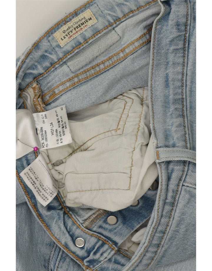 Levi's ženske ravne traperice W27 L26 plavi pamuk