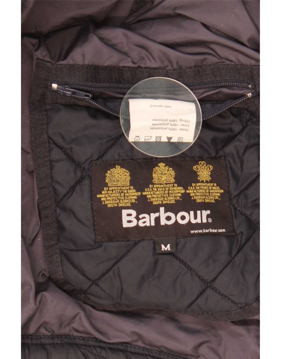 Barbour muška prošivena jakna UK 38 Medium tamnoplavi poliamid