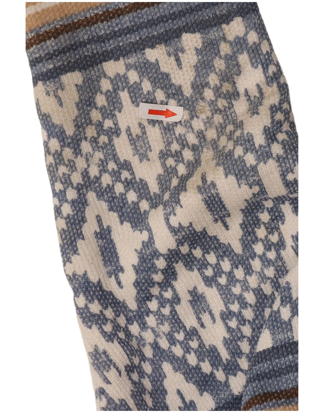 O'Neal ženska prevelika otvorena Sherpa jakna UK 16 Large Blue Geometric