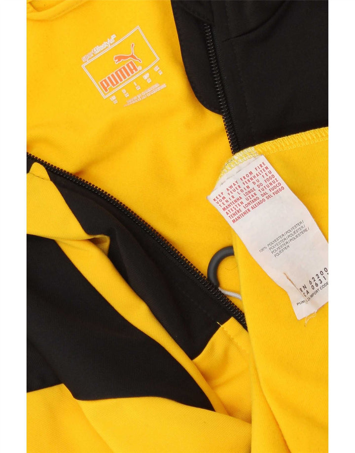 Puma muška gornja jakna trenirke Medium Yellow Colourblock Poliester