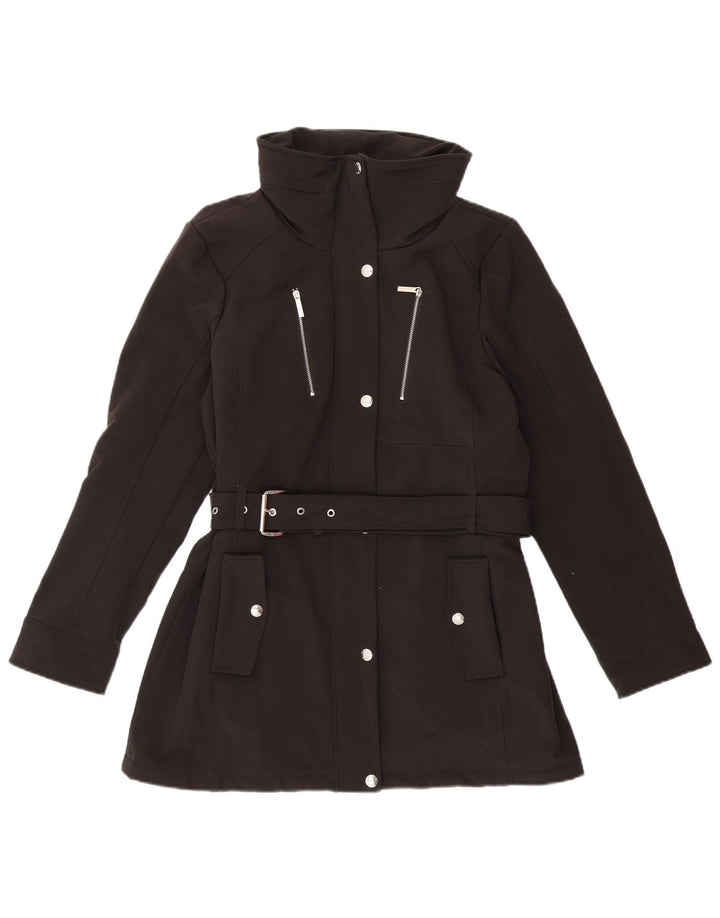 MICHAEL KORS Ženska pomoćna jakna UK 14 Veliki crni poliester