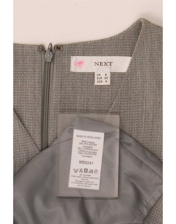 Sljedeća Ženska plašt haljina bez rukava UK 8 Small Grey Cupro