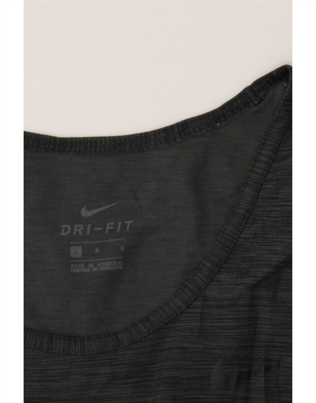 NIKE Womens Dri Fit Vest Top UK 16 Large Grey Polyester Vintage Nike and Second-Hand Nike from Messina Hembry 