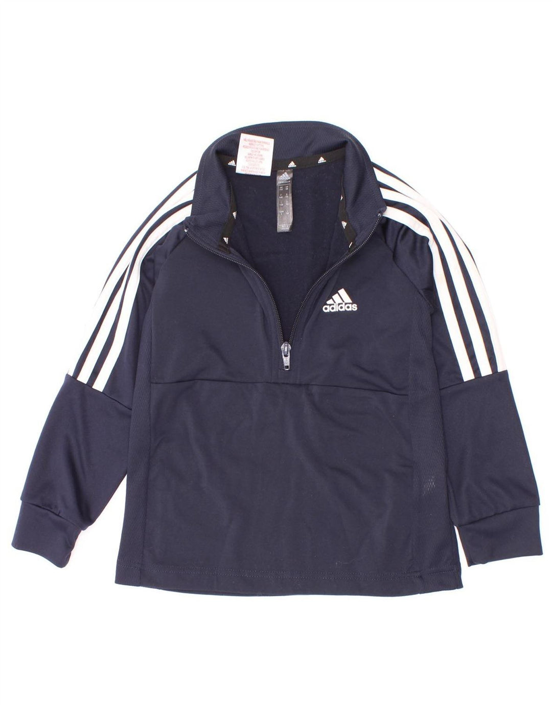 Adidas Top trenirka za dječake Aeroready Zip Neck Pullover Top 5-6 Years Navy Blue