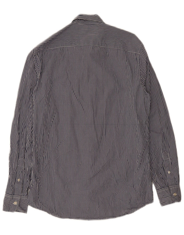 Benetton muška košulja srednje plave boje gingham pamuka