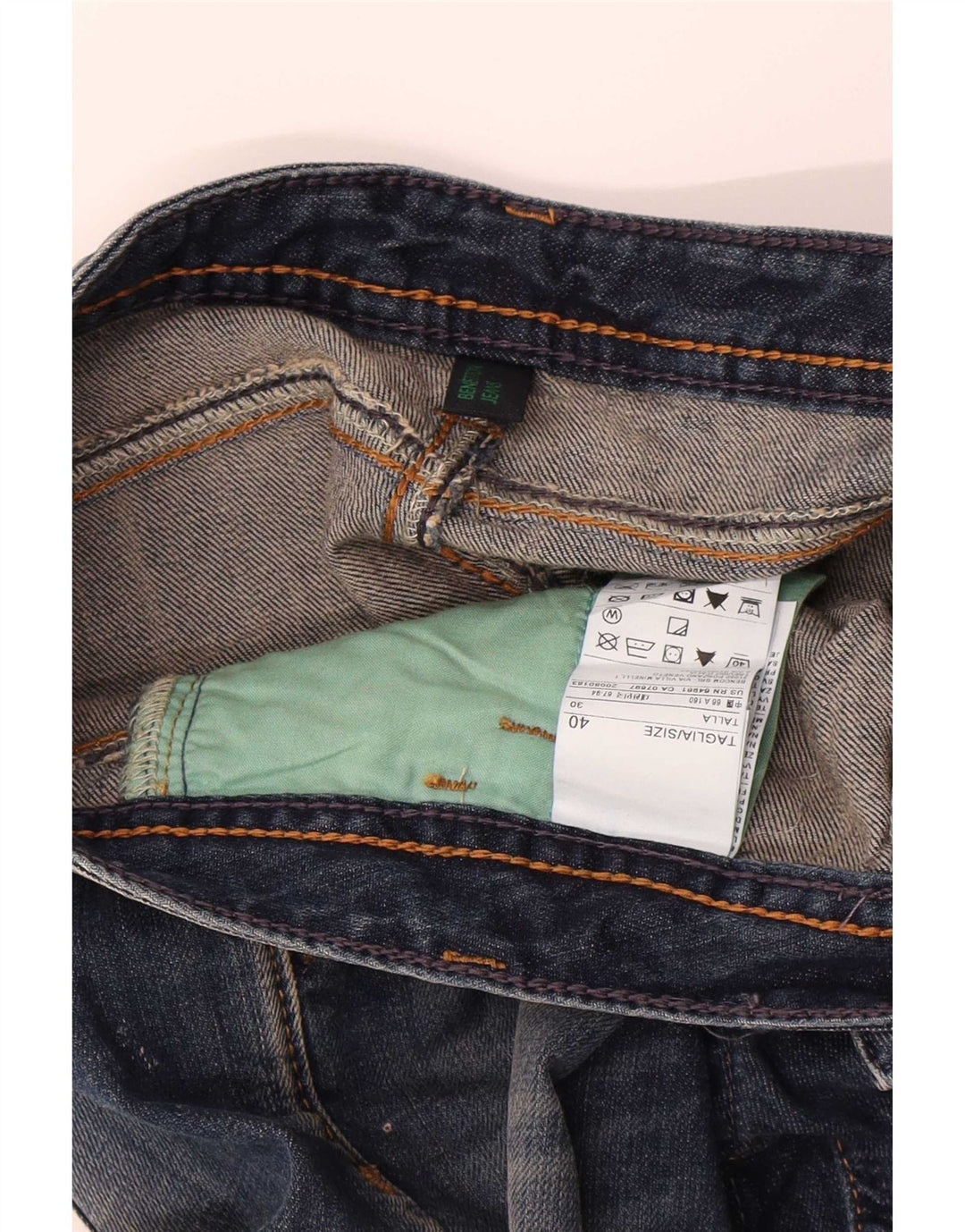Benetton ženske kratke traper kratke hlače IT 40 male W30, plavi pamuk