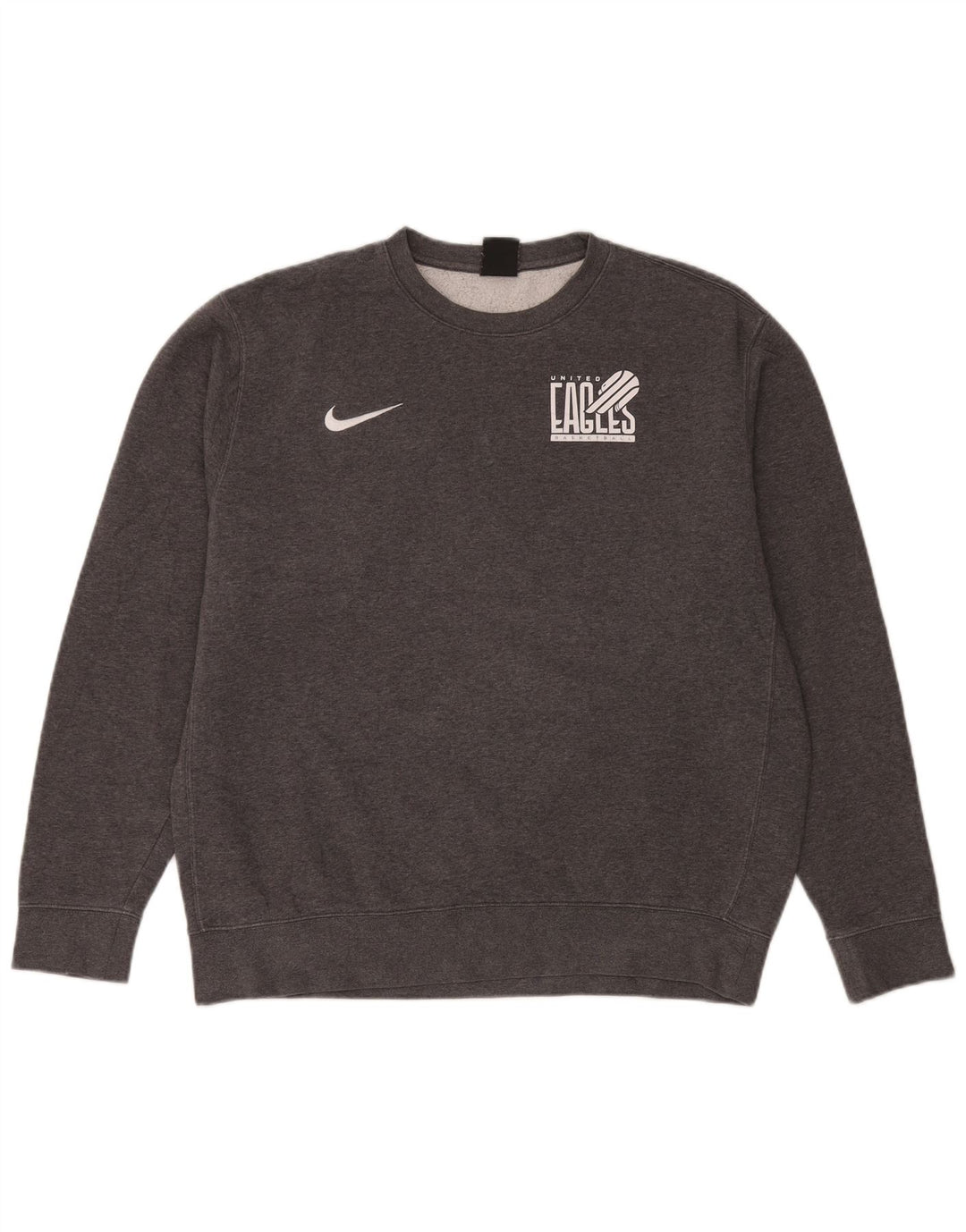 Veliki sivi pamuk Nike Eagles Graphic Sweatshirt džemper