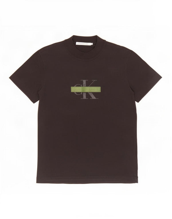 Calvin Klein Jeans Mens Graphic T-Shirt Top Small Black Cotton