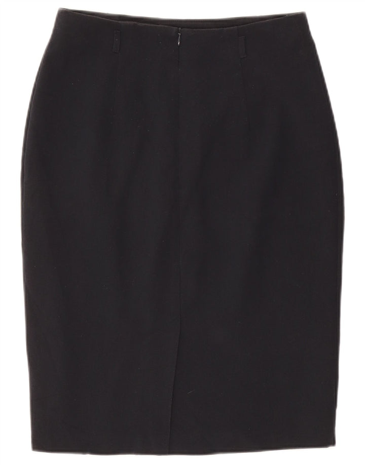 Marks & Spencer ženska pencil suknja UK 10 mala W27 tamnoplava poliester
