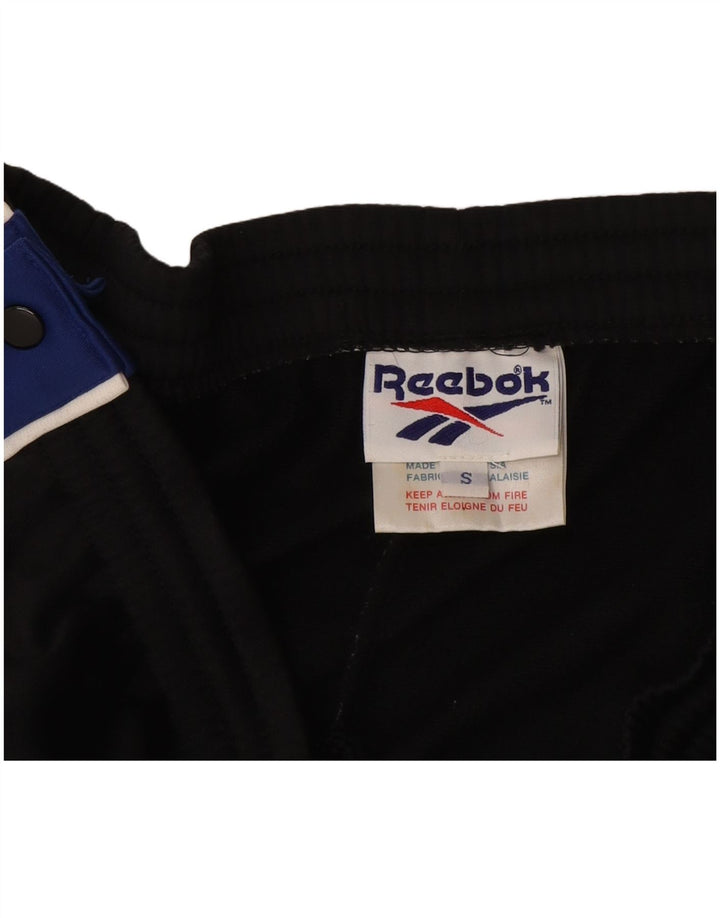 Reebok muške hlače od trenirke male crne poliesterske boje