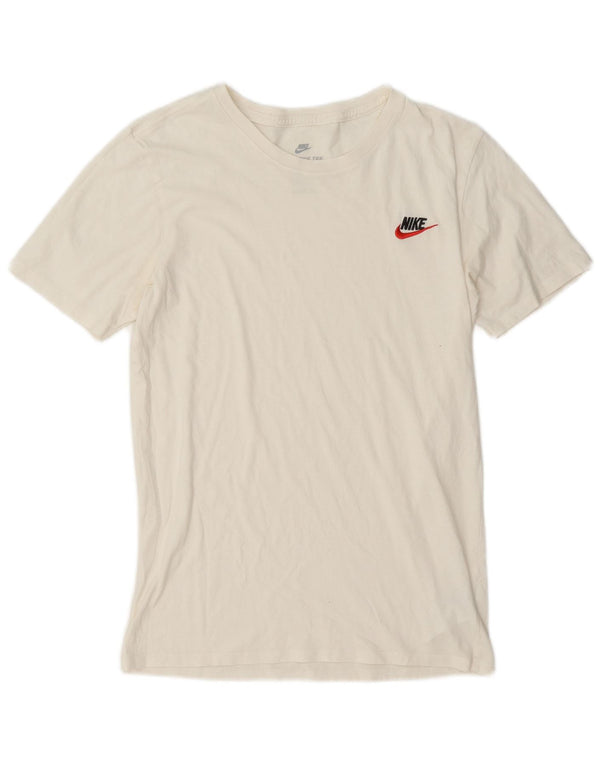 Nike Mens Athletic Cut T-Shirt Top Small White Cotton