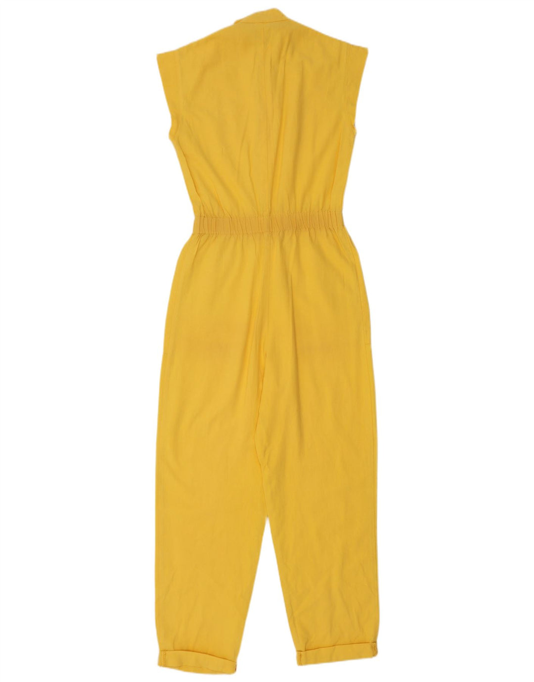 Vintage ženski kombinezon bez rukava IT 40 Small Yellow