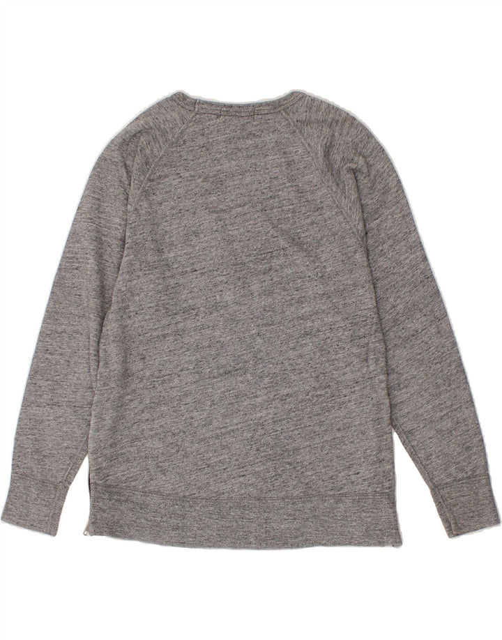 J. CREW Womens Sweatshirt Jumper UK 10 Small Grey Cotton Vintage J. Crew and Second-Hand J. Crew from Messina Hembry 