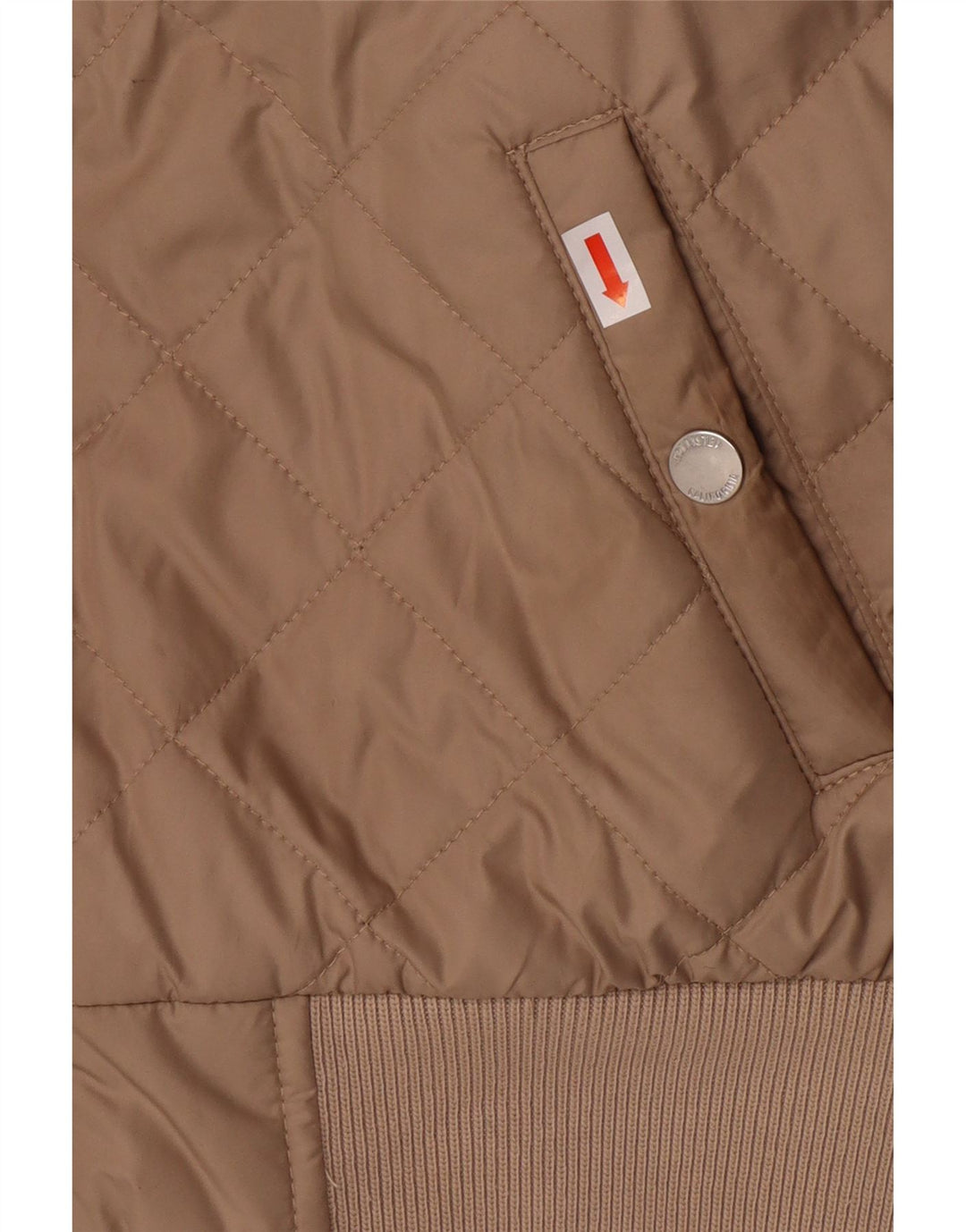 HOLLISTER Ženska prošivena jakna s kapuljačom UK 10 Small Beige Poliester